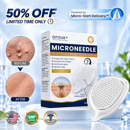 🪄🌿✨GFOUK® 7-Day MicroNeedle Wart & Skin Tag Removal Patch