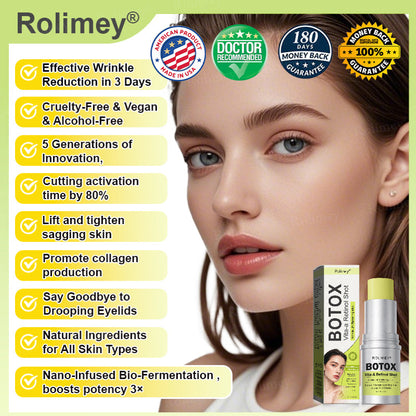 ✨🌿Made and Shipped from the USA ✅Rolimey® Botox & Vita-A Retinol Shot Wrinkle-Lift Tightening stick- Last Day Promotion 70% OFF🔥LAST DAY 70% OFF