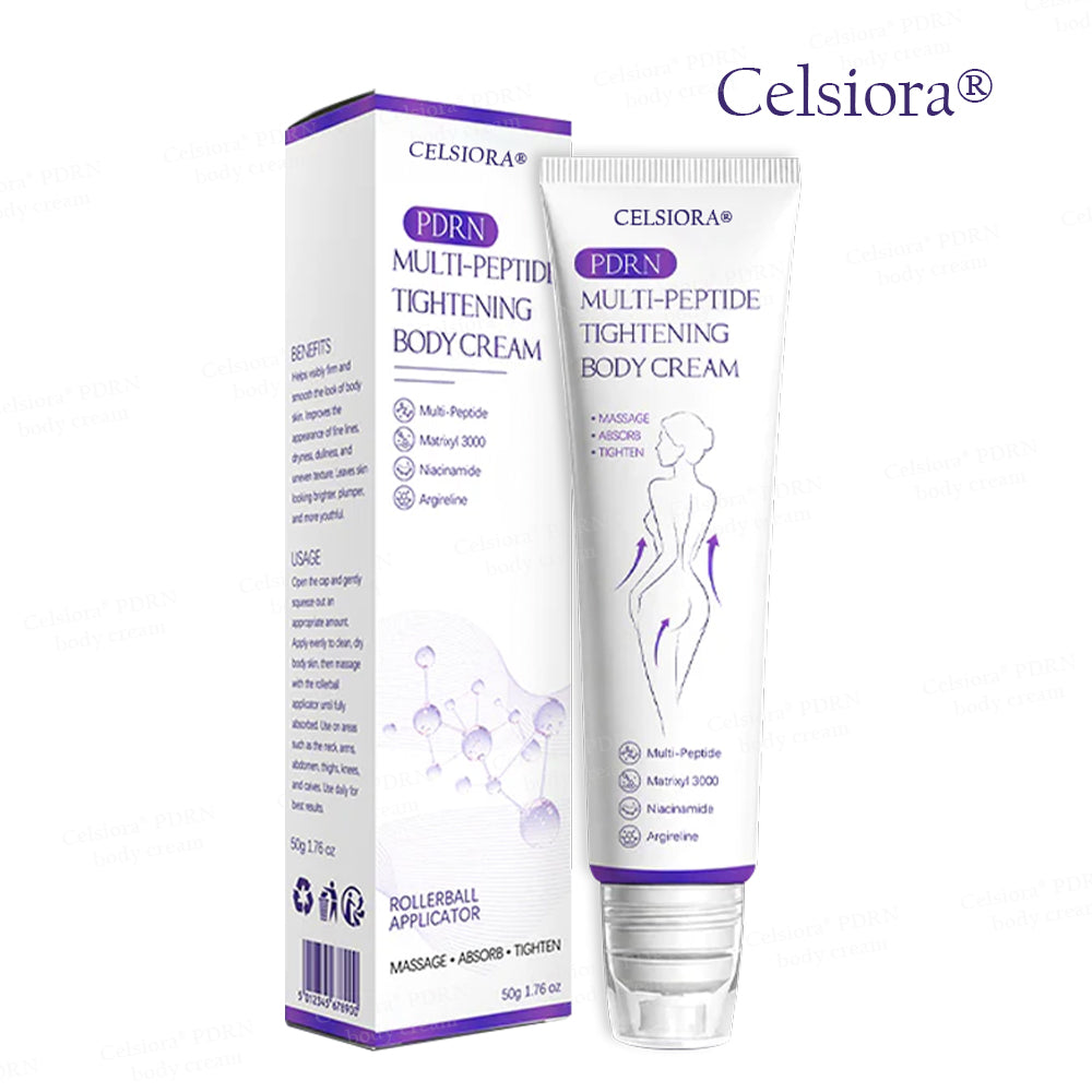 FDA Official: Celsiora® PDRN Multi-Peptide Massaging Body Roller Cream- Anti-aging, Hydrating, Skin Firming & Lifting, Skin Repair, Even Tone, Acne and Dark Spot Treatment, Wart and Mole Removal, and Psoriasis Relief.