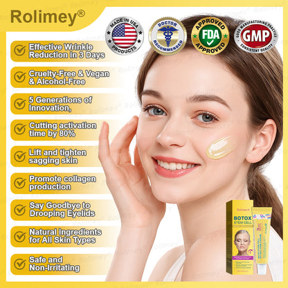 🌟Made and shipped from the USA 🌟Rolimey® Botox Stem Cell Retinol Wrinkle-Lift Cream - Visibly Lift & Smooth Neck and Chest Wrinkles