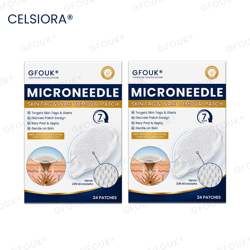 👍🌿🩹GFOUK® 7-Day MicroNeedle Wart & Skin Tag Removal Patch