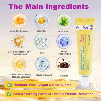 🌟Made and shipped from the USA 🌟Rolimey® Botox Stem Cell Retinol Wrinkle-Lift Cream - Visibly Lift & Smooth Neck and Chest Wrinkles