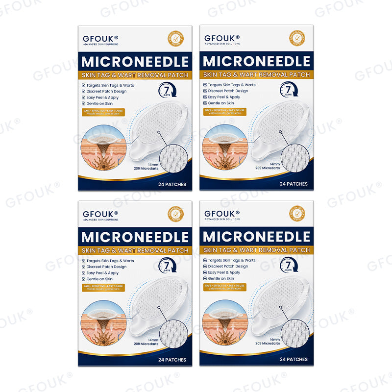 👍🌿🩹GFOUK® 7-Day MicroNeedle Wart & Skin Tag Removal Patch