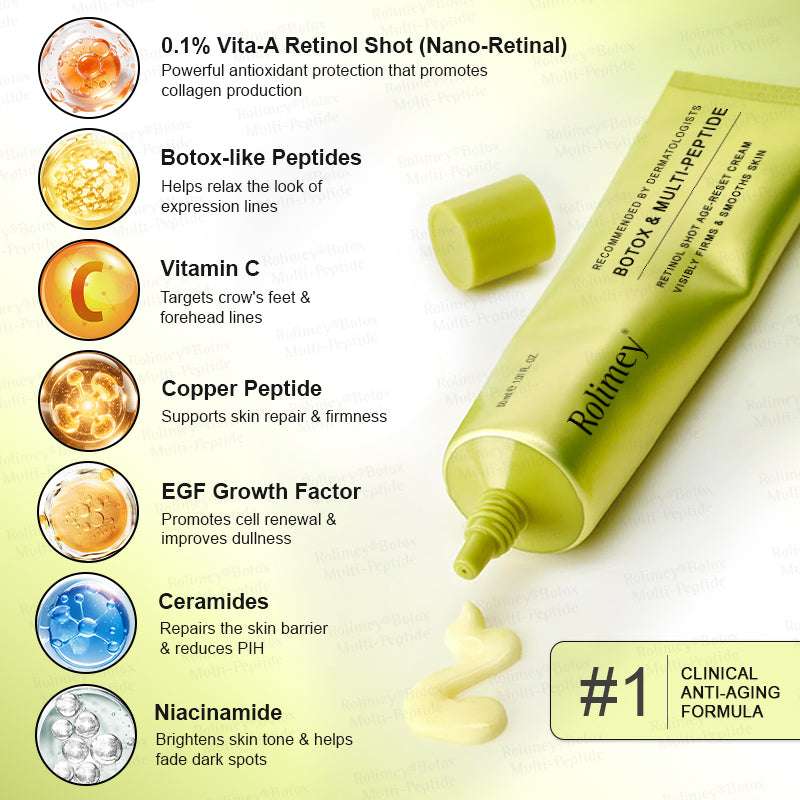 💐🌿🌟Rolimey® Multi-Peptide Retinol Shot Wrinkle-Lift Cream