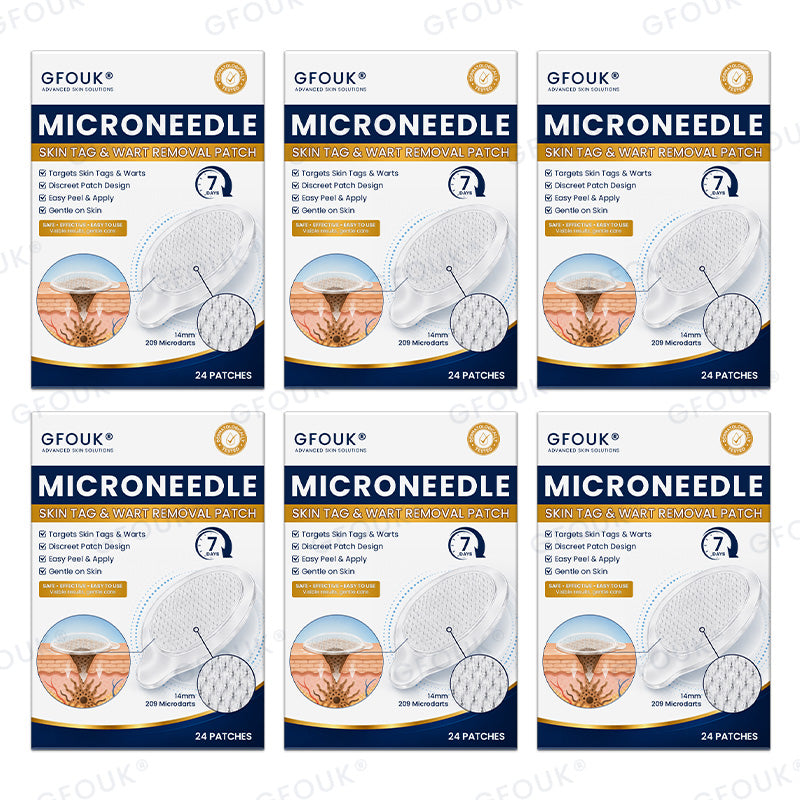👍🌿🩹GFOUK® 7-Day MicroNeedle Wart & Skin Tag Removal Patch