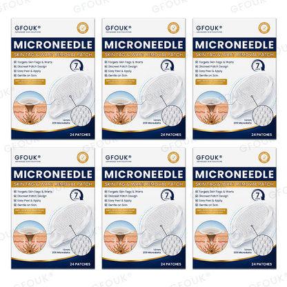 👍🌿🩹GFOUK® 7-Day MicroNeedle Wart & Skin Tag Removal Patch