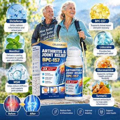 🍀👨‍⚕️Official Store: Celsiora® BPC-157 Arthritis & Joint Pain Relief Advanced Massage Roll-On