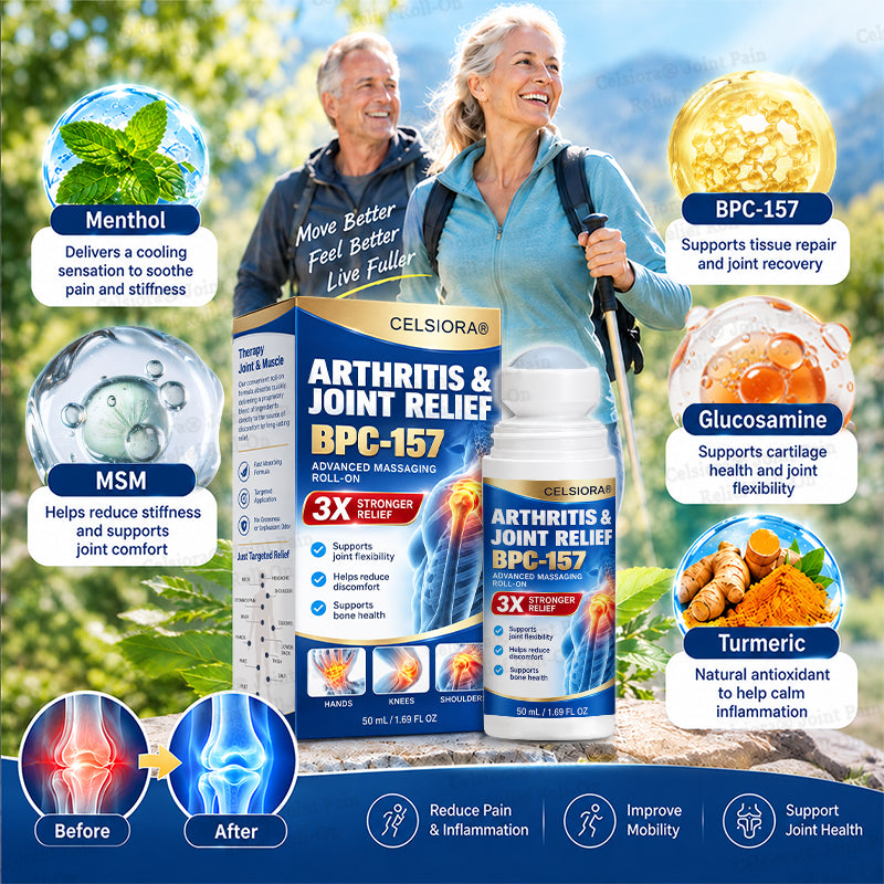 👨‍⚕️Celsiora® BPC-157 Arthritis Relief Roll-On|Targeted Joint Care