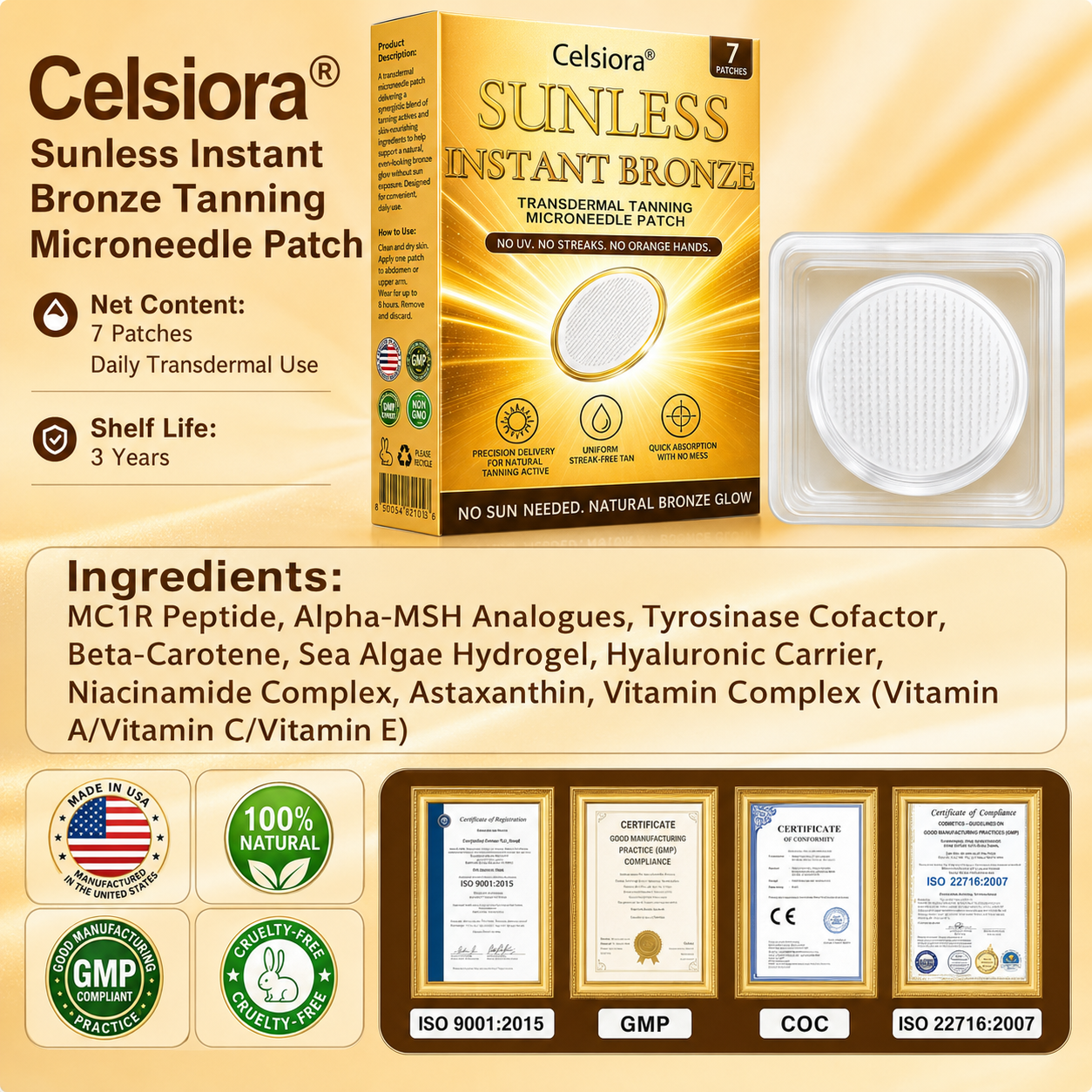 𝑶𝒇𝒇𝒊𝒄𝒊𝒂𝒍 𝑺𝒕𝒐𝒓𝒆 | ☀️ Celsiora® 𝐒𝐮𝐧𝐥𝐞𝐬𝐬 𝐈𝐧𝐬𝐭𝐚𝐧𝐭 𝐁𝐫𝐨𝐧𝐳𝐞 𝐓𝐚𝐧𝐧𝐢𝐧𝐠 𝐌𝐢𝐜𝐫𝐨𝐧𝐞𝐞𝐝𝐥𝐞 𝐏𝐚𝐭𝐜𝐡  (𝐉𝐮𝐬𝐭 𝐨𝐧𝐜𝐞 𝐚 𝐝𝐚𝐲) 𝐕𝐢𝐬𝐢𝐛𝐥𝐞 𝐁𝐫𝐨𝐧𝐳𝐞 𝐆𝐥𝐨𝐰 𝐢𝐧 𝟕 𝐃𝐚𝐲𝐬 ✅ 𝐍𝐨 𝐔𝐕, 𝐍𝐨 𝐎𝐫𝐚𝐧𝐠𝐞, 𝐍𝐨 𝐒𝐭𝐫𝐞𝐚𝐤𝐬, 𝐍𝐨 𝐃𝐇𝐀, 𝐍𝐨 𝐌𝐞𝐬𝐬.