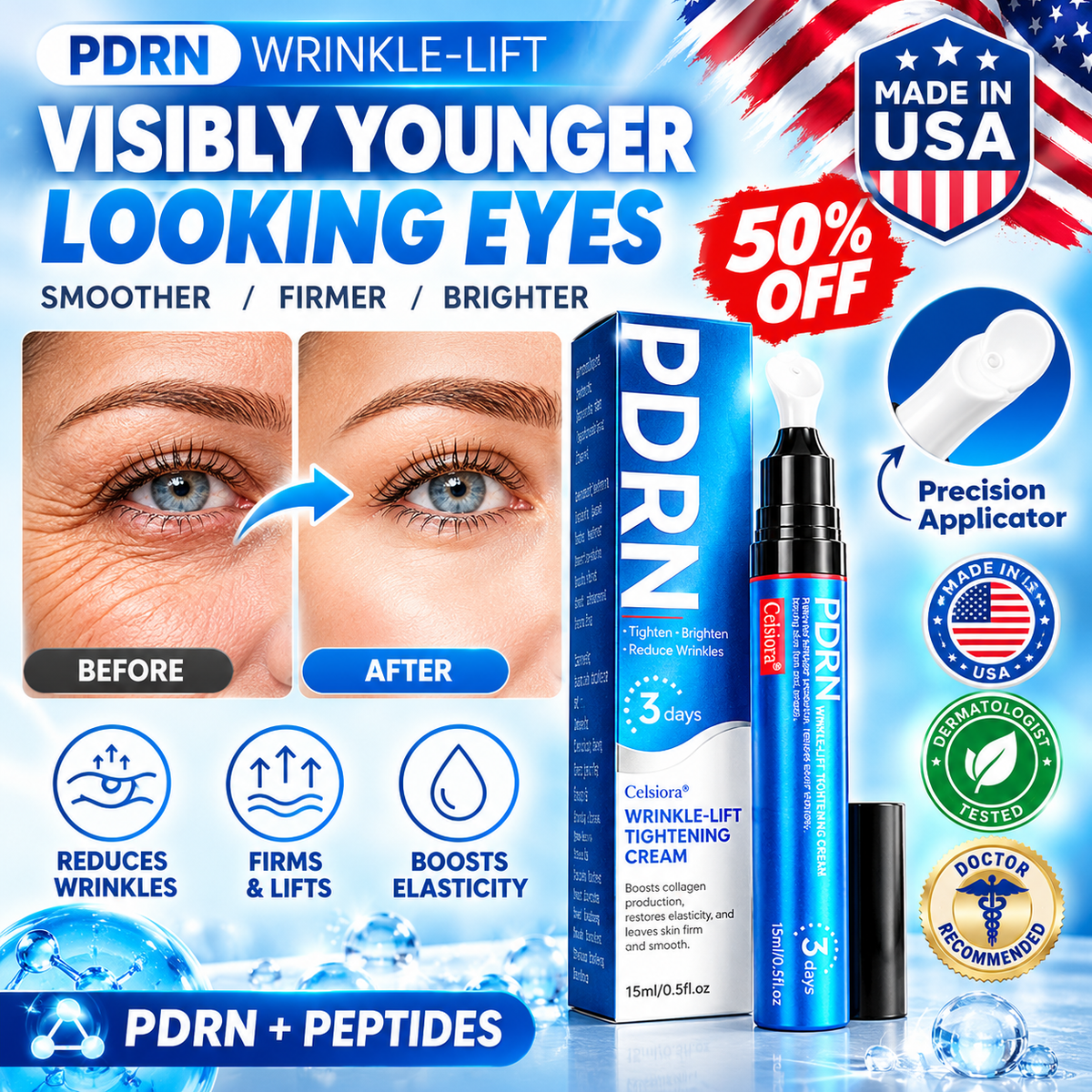 🙌🌟USA HOT SALE👍Celsiora® PDRN Anti-Wrinkle Shot – Lift & Firming Cream
