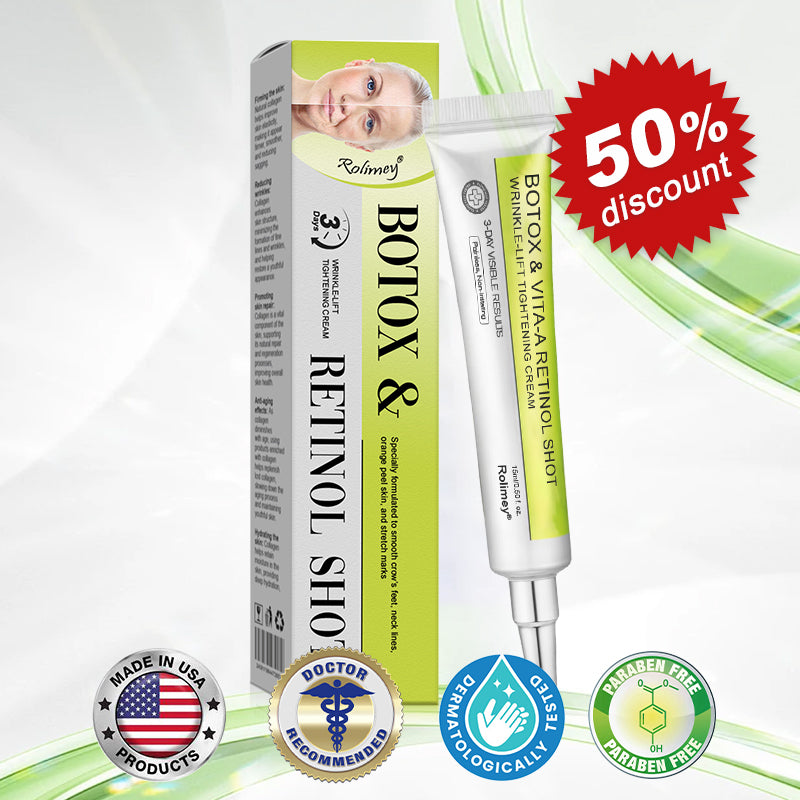 💫💧⭐Made and shipped from the USA 💫Rolimey® Botox & Vita-A Retinol Shot Wrinkle-Lift Tightening cream - Last Day Promotion 70% OFF
