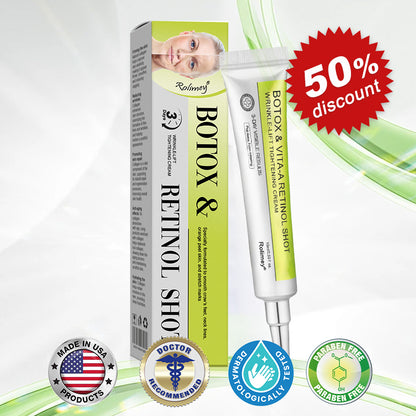 💫💧⭐Made and shipped from the USA 💫Rolimey® Botox & Vita-A Retinol Shot Wrinkle-Lift Tightening cream - Last Day Promotion 70% OFF